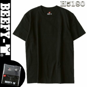 ヘインズ ビーフィー Tシャツ 半袖 Hanes BEEFY 無地 ヘビーウェイト 肉厚 ブラック ユニセックス H5180 [衣類] ユ00582