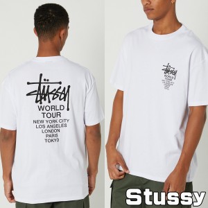 ステューシー Tシャツ Stussy Solid World Tour Lcb Ss Tee 半袖 オーバーサイズ ロゴ メンズ ユニセックス [衣類] ユ00582