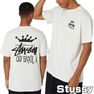 ステューシー Tシャツ Stussy Old Skool 50-50 Ss Tee 半袖 オーバーサイズ ロゴ メンズ ユニセックス [衣類] ユ00582