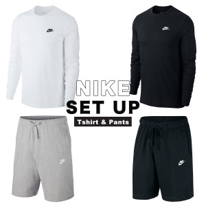 ナイキ 上下セット NIKE 長袖 Tシャツ ロンT ショートパンツ セットアップ メンズ ユニセックス AR5194 BV2773 [衣類] ユ00582