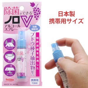 除菌スプレー 携帯用 12ml  日本製  ノロVアルコールスプレー2本セット