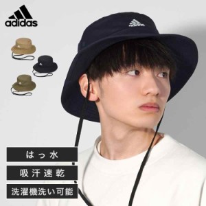 サファリハット adidas アディダス メンズ アドベンチャーハット ブランド つば広 キャンプハット 夏 野外フェス 登山 帽子 大きいサイズ