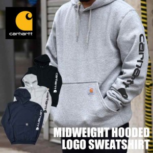 パーカー carhartt カーハート スウェット トレーナー メンズ レディース 袖ロゴ 黒 ブラック グレー ヘザーグレー プルオーバー プリン