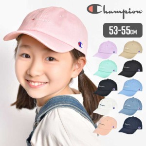 キャップ キッズ 女の子 男の子 チャンピオン champion 帽子 デニム ジュニア 黒 ブラック ブラウン ベージュ ブルー パープル ピンク ネ