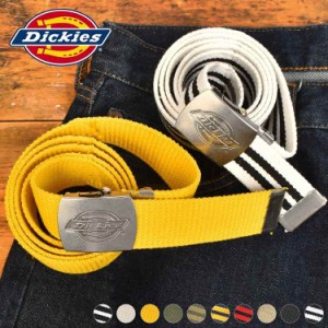 ベルト DICKIES ディッキーズ メンズ ガチャベルト 大きいサイズ 穴なし 丈夫 ロゴ ボーダー おしゃれ カジュアル シンプル ブラック ホ