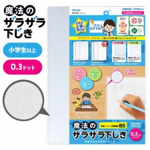 下敷き B5 サイズ 透明 下じき 先生監修 したじき ザラザラ 0.3mmドット 字が上手に書ける 日本文具大賞 グランプリ 小学生 低学年 高学