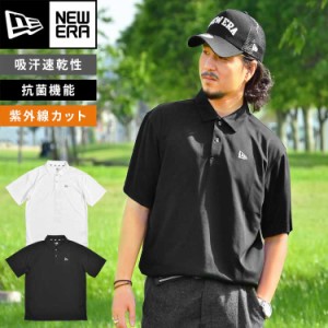 ゴルフウェア メンズ ニューエラ NEWERA GOLF ポロシャツ 半袖 おしゃれ 春 夏 ゴルフ ポロ Tシャツ 大きいサイズ 吸汗 速乾 抗菌 紫外線