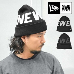 ニット帽 メンズ レディース ニューエラ NEWERA 帽子 おしゃれ ブランド ロゴ 総柄 ジャガード 暖かい あたたか 秋 冬 ストリート カジュ