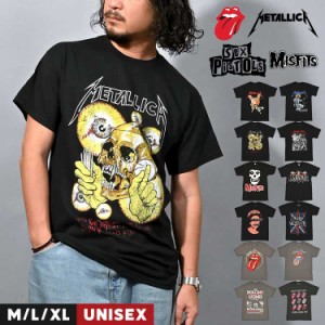 バンド Tシャツ ロックTシャツ バンドTシャツ メンズ レディース Tシャツ メタリカ ローリングストーンズ イギリス MISFITS セックスピス