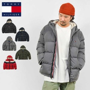 中綿ジャケット ボア TOMMY HILFIGER トミー ヒルフィガー ダウンジャケット風 ブランド メンズ 大きいサイズ アウター 暖かい フード 防