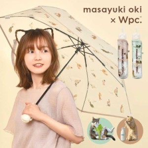 折りたたみ傘 レディース wpc ねこ 猫 雨傘 折り畳み 傘 アンブレにゃん ミニ 沖昌之 かわいい おしゃれ 半透明 ブランド コラボ 動物 ア