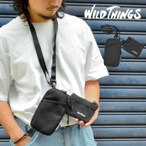 ポーチ 小物入れ メンズ ブランド 大きめ おしゃれ wildthings ワイルドシングス フック付き ネックポーチ ショルダーポーチ 小さめ 財布