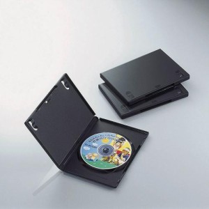 エレコム トールケース DVD BD 対応 標準サイズ 1枚収納 3個セット CCD-DVD01BK DVDトールケース ( 3枚パック ブラック ) ELECOM 送料無
