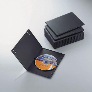 エレコム トールケース DVD BD 対応 スリム 1枚収納 10個セット CCD-DVDS03BK CDケース DVDケース DVDスリムトールケース ( 10枚パック 