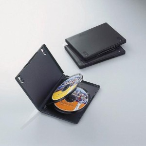 エレコム トールケース DVD BD 対応 標準サイズ 3枚収納 3個セット ブラック CCD-DVD07BK CDケース DVDケース DVDトールケース ( 3枚パッ