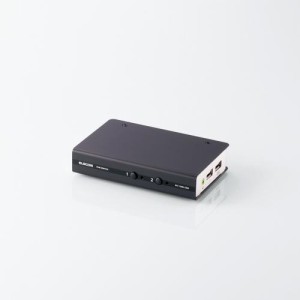 エレコム KVMスイッチ pc切替機 USB DVI スピーカー 2台 KVM-DVHDU2 DVI対応パソコン切替器 ELECOM 送料無料