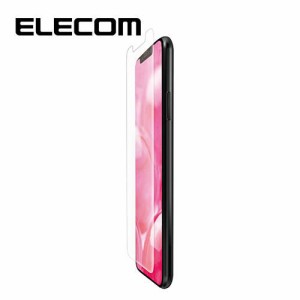 エレコム ELECOM iPhone 11 6.1インチ XR アイフォン 保護 フィルム 全面 超 衝撃吸収 反射 / 指紋 防止 エアーレス 透明 専用ヘラ付き P