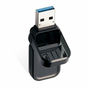 エレコム ELECOM USBメモリ 3.0 128GB USB3.1 ( Gen1 ) フリップキャップ式 ブラック MF-FCU3128GBK