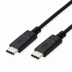 エレコム ELECOM USBケーブル 2.0 タイプC USB-C PS5対応 PD対応 コントローラー充電 2m RoHS指令準拠(10物質) ブラック GM-U2CCC20BK