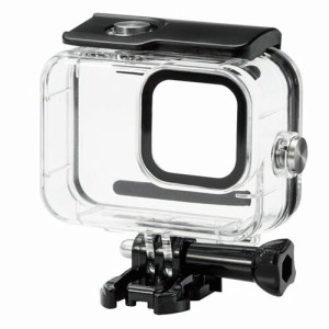 エレコム ELECOM GoPro HERO9 Black用 ハウジングケース 防水 水中撮影用 耐衝撃 IPX8相当 深水45m クリア AC-GP9BWPCCR