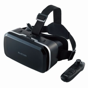 エレコム VRゴーグル VRリモコン ピント調整 目幅調節 スマホ 4.8〜7インチ対応 ブラック VRG-M02RBK