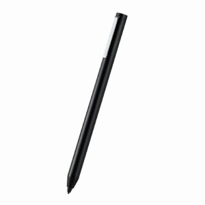 タッチペン スタイラスペン 極細 充電式 エレコム PWTPACST02BK アクティブスタイラスペン 1.5mm ペン先交換可 ブラック オートスリープ 