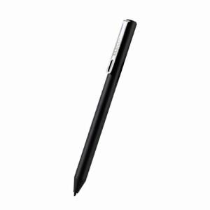 エレコム アクティブスタイラスペン タッチペン 極細 1.5mm Chromebook対応認定 乾電池式 ブラック オートスリープ機能 クリップ付 USI規