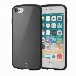 エレコム iPhone SE 第3世代 / SE 第2世代 / 8 / 7 用 ケース カバー ハイブリッド TOUGH SLIM LITE 耐衝撃 軽量 薄型 ワイヤレス充電可 