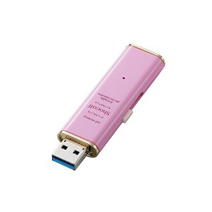エレコム USBメモリー USB3.0対応 Windows10対応 Mac対応 スライド式 32GB ストロベリーピンク MF-XWU332GPNL USBﾒﾓﾘｰ / ｽﾗｲﾄﾞ