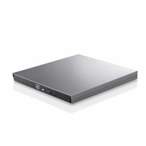 ロジテック DVDドライブ 外付け Mac 対応 USB3.0 タイプCケーブル付き M-DISC対応 グレー LDR-PVB8U3MGY エレコム DVDディスクドライブ /