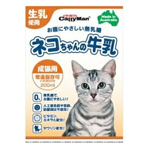 キャティーマン ネコちゃんの牛乳 成猫用 200ml キャットフード 猫 ネコ ねこ キャット cat ニャンちゃん 商品は1点 (個) の価格になり