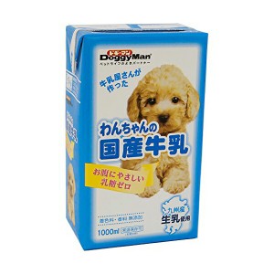 ドギーマン わんちゃんの国産牛乳 1000ml ドッグフード ドックフート 犬 イヌ いぬ ドッグ ドック dog ワンちゃん 商品は1点 (個) の価格