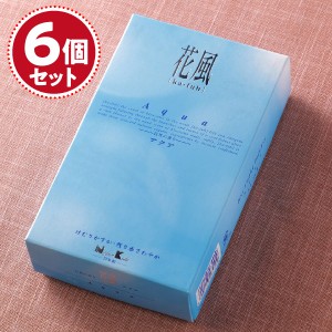 お香 線香 日本香堂 花風アクア(大)×6個セット