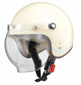 リード工業　NOVIA（ノービア）　ジェットヘルメット　ラインアイボリー