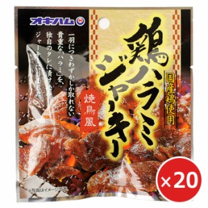 お酒のつまみ ジャーキー 鶏ハラミジャーキー オキハム 20g×20個 沖縄土産 沖縄ハム おつまみ おやつ ビールのおつまみ 焼鳥風 美味しい