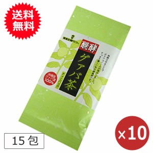 醗酵グァバ茶 グアバ茶 15包×10個 送料無料 健康茶 ティーバッグ ティーパック 沖縄産グァバ葉 沖縄のお茶