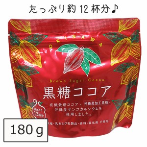 ココアパウダー ココア飲料 黒糖ココア 海邦商事 180g ホットチョコレート 調整ココア ココア 粉末 パウダー