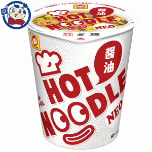 送料無料 カップ麺 東洋水産 マルちゃん ホットヌードル NEO 醤油 69g×12個入×1ケース 