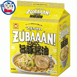 送料無料 袋麺 東洋水産 マルちゃん ＺＵＢＡＡＡＮ！ にんにく旨豚醤油 3食パック×9個入×3ケース 発売日：2022年4月4日