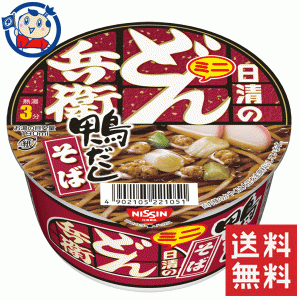 送料無料 ミニカップ麺 日清のどん兵衛鴨だしそばミニ 46g×12個入×2ケース 