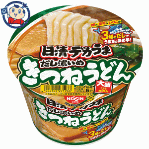 送料無料 カップ麺 日清 デカうま きつねうどん だし濃いめ 106g×12個入×2ケース  発売日：2022年6月6日