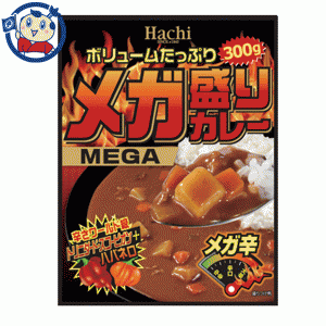 送料無料 レトルトカレー ハチ食品 メガ盛りカレー メガ辛 300g×20個入×1ケース