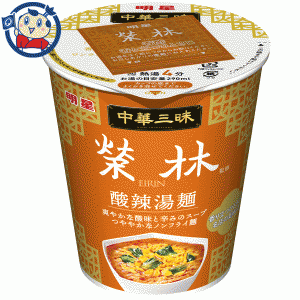 送料無料 カップ麺 明星 中華三昧タテ型 榮林 酸辣湯麺 65g×12個入×2ケース 発売日：2023年3月13日