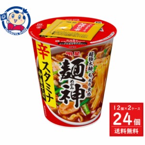 明星 麺神カップ 辛スタミナ中華そば 99g×12個入×2ケース 発売日：2024年6月10日