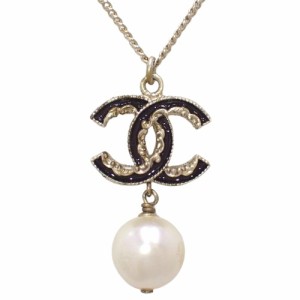 CHANEL(シャネル) ココマーク スイングパールネックレス ネックレス アクセサリー ジュエリー メタル(ＧＰ) フェイクパール ゴールド金 