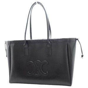 CELINE(セリーヌ) カバ ドローストリング キュイル トリオンフ トートバッグ ショルダーバッグ ショッピングバッグ カーフ ブラック黒 レ