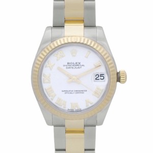 【保証書付】 ロレックス 178273 デイトジャスト 31ｍｍ SS/YG ランダム番 自動巻き 腕時計 オイスターブレス 2018年9月購入 ホワイト ゴ