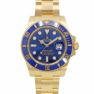 【保証書付】 ロレックス 116618LB サブマリーナ YG ランダム番 自動巻き 腕時計 2019年1月購入 ブルー ゴールド メンズ 40802082187 【