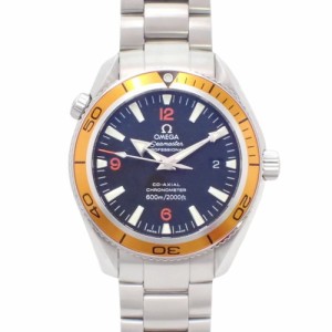 【保証書付】 オメガ シーマスター プラネットオーシャン 2209.50 自動巻き 腕時計 2008年11月購入 ブラック シルバー メンズ 4080209072
