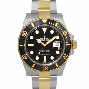 【保証書付】 ロレックス 116613LN サブマリーナ デイト YG/SS ランダム番 自動巻き 腕時計 2020年2月購入 ブラック シルバー メンズ 408